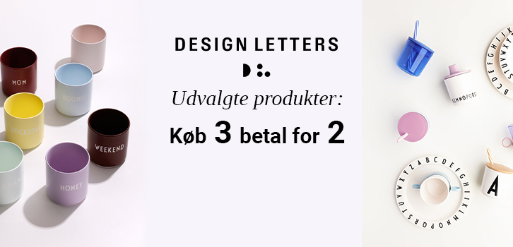 3 for 2 på udvalgte produkter fra Design Letters!