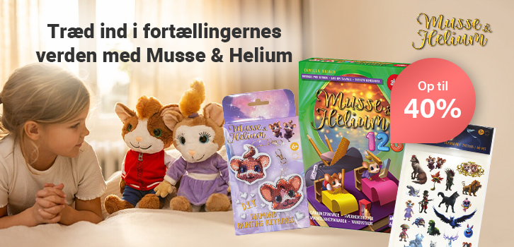 Skab dine egne eventyr med Musse & Helium