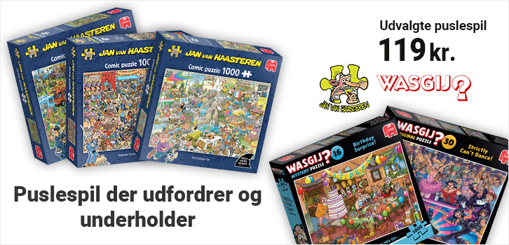 Limited edition - Udfordrende puslespil med humor!