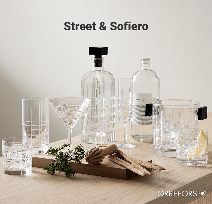 Street- & Sofiero-serien fra Orrefors!