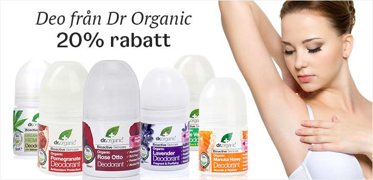 Naturlige og økologiske deodoranter fra Dr. Organic!