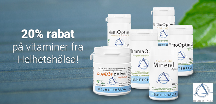 Lige nu - 20% rabat på vitaminer og multiprodukter!