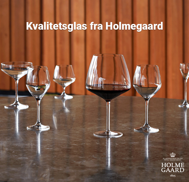 Kampagnepriser på pakke med 6 stk. glas fra Holmegaard!