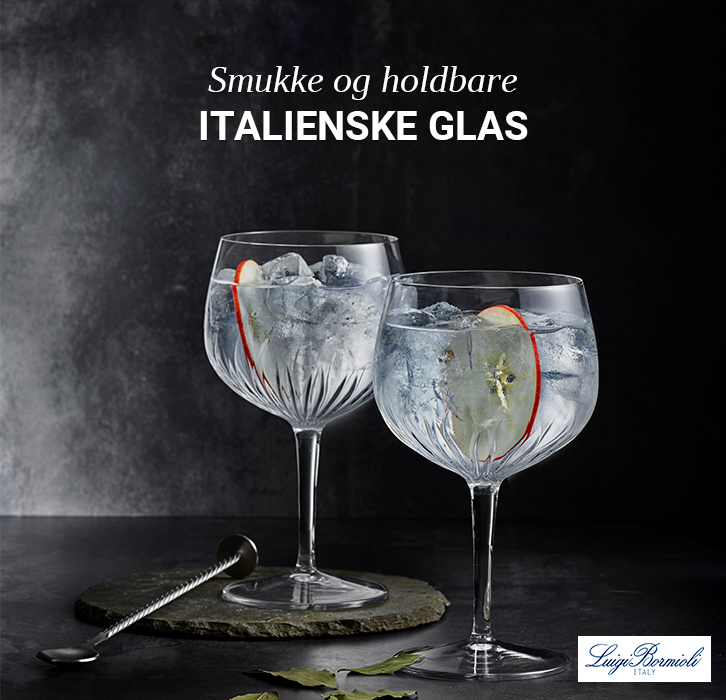 Kampagnepriser på alle glas fra Luigi Bormioli!