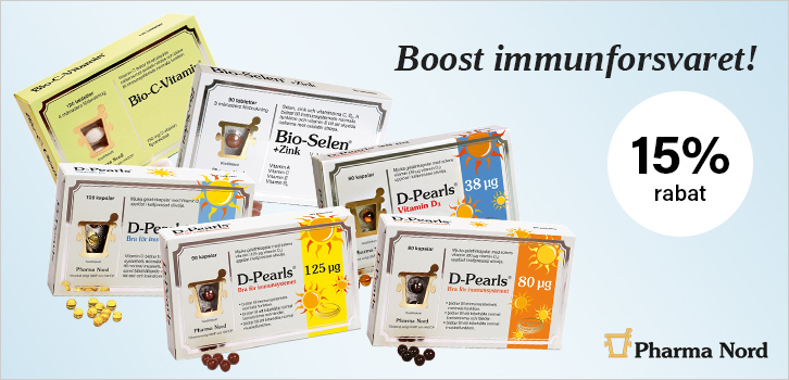 Få 15% rabat på produkter med fokus på immunforsvaret