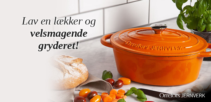 Kampagnepriser på støbejernsgryder fra Orrefors Jernverk!