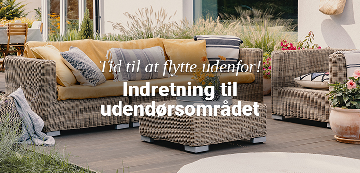 Indret terrassen til sommeren!