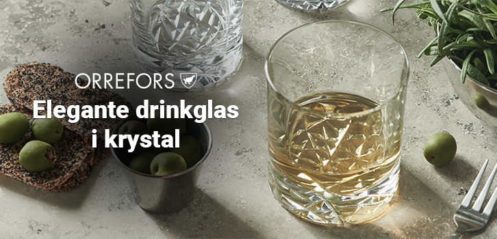 Kampagne på Carat Drink- og Cocktailglas fra Orrefors!