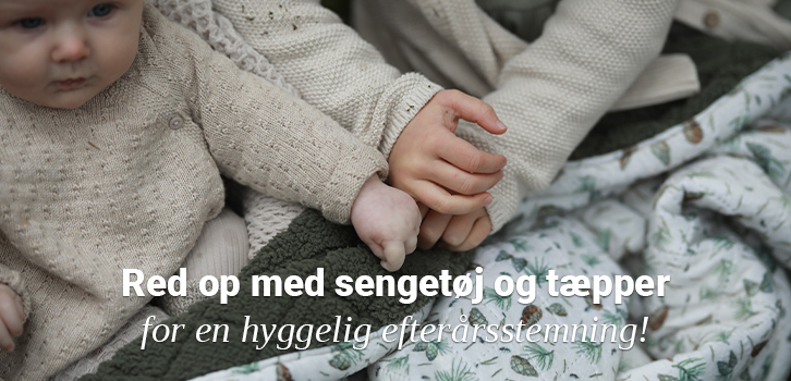 Mød efteråret med bløde sengelinned og varme tæpper.