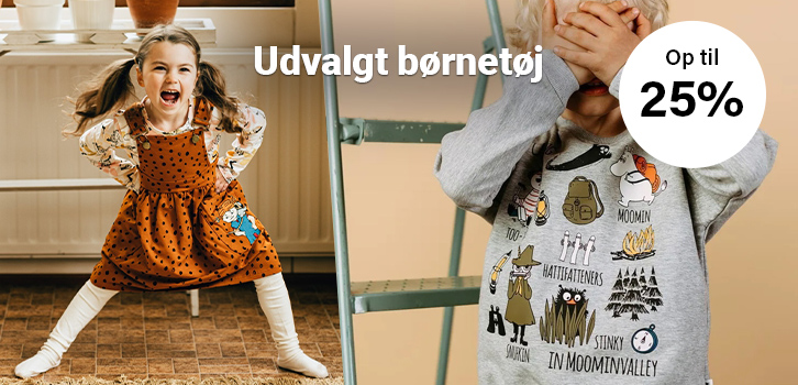 Farverige tøj med børnenes yndlingskarakterer!
