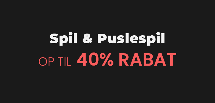 Spil & Puslespil - op til 40% rabat