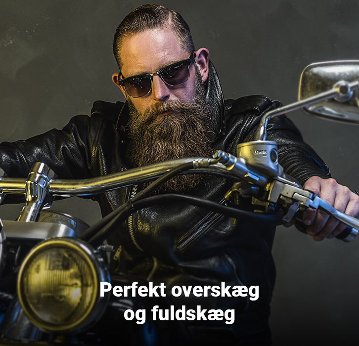 Perfekt overskæg og fuldskæg