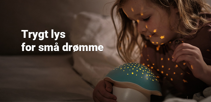 Dæmp lyset og skab stemning med en hyggelig natlampe!