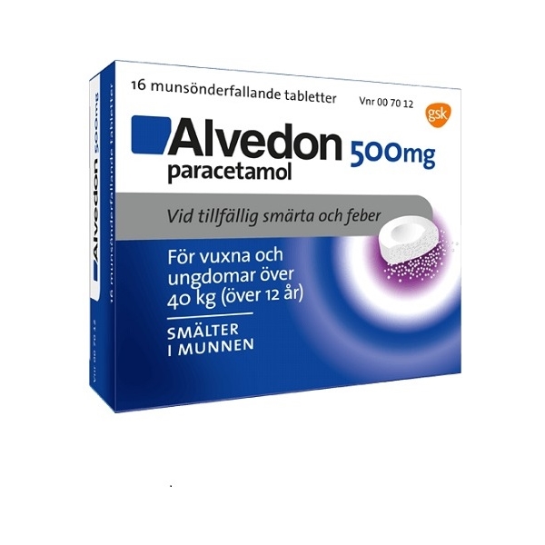 Alvedon, munsönderfallande 500mg (Läkemedel)