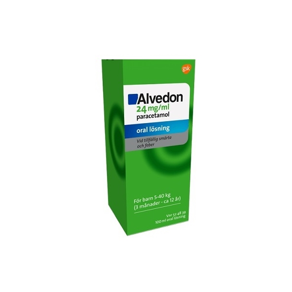 Alvedon oral lösning 24mg/ml (Läkemedel)
