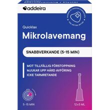 Addeira Quicklax Mikrolavemang 12 st/pakke