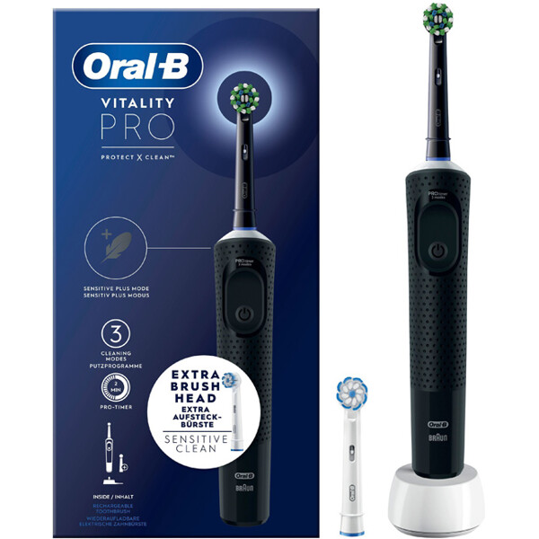 Oral-B Vitality Pro Black Extra Refill (Billede 1 af 4)