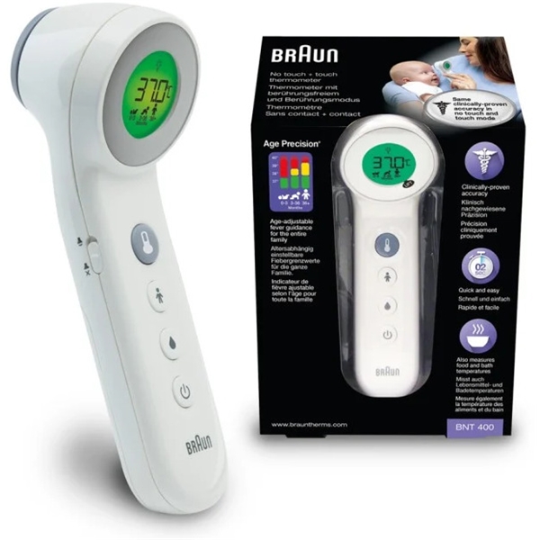 Braun No Touch + Forehead Thermometer BNT400 (Billede 1 af 2)