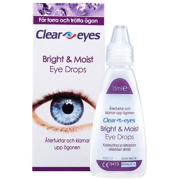 Ensomhed absolutte transportabel Clear Eyes Bright & Moist - Øjenproblemer - Clear Eyes | Shopping4net