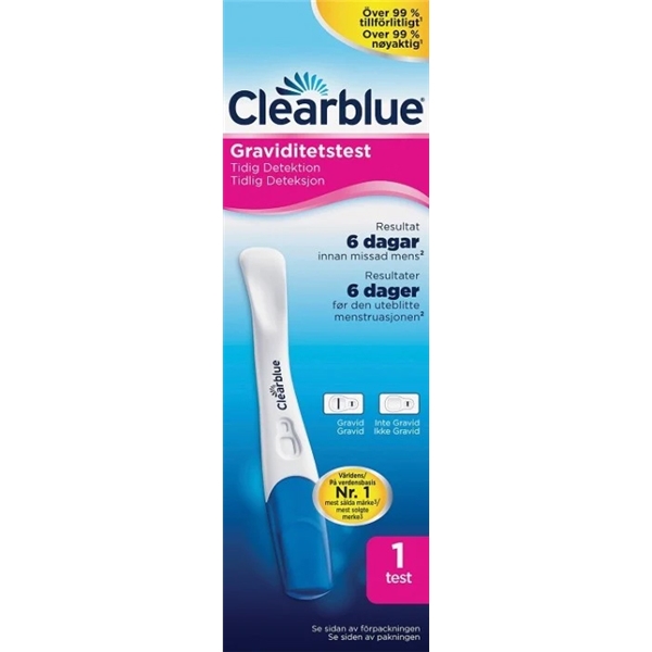 Clearblue Early Detection Graviditetstest (Billede 1 af 2)