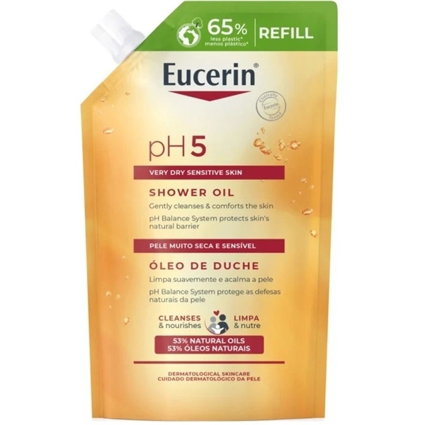 Eucerin pH5 Shower Oil parfymerad refill