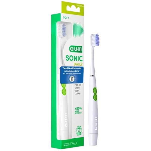 GUM ActiVital Sonic Toothbrush White (Billede 1 af 2)
