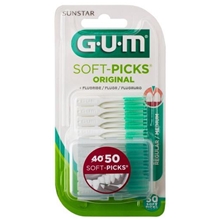 50 st/pakke - GUM Soft Picks + Fluoride