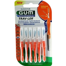 GUM Travler Mellanrumsborste 0,9 mm 6 st/paket