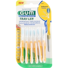 1 pak - GUM Travler Mellanrumsborste 1,3mm 6st/paket