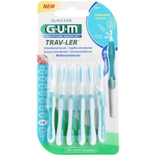 1 pak - GUM Travler Mellanrumsborste 1,6mm 6st/paket