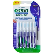 6 st/pakke - GUM Travler Mellanrumsborste 1,2 mm 6st/paket