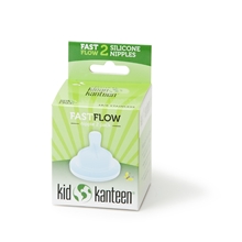 2 st/pakke - Kid Kanteen Baby Nipple Fast Flow