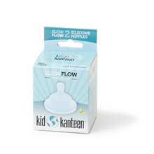 2 st/pakke - Kid Kanteen Baby Nipple Slow Flow