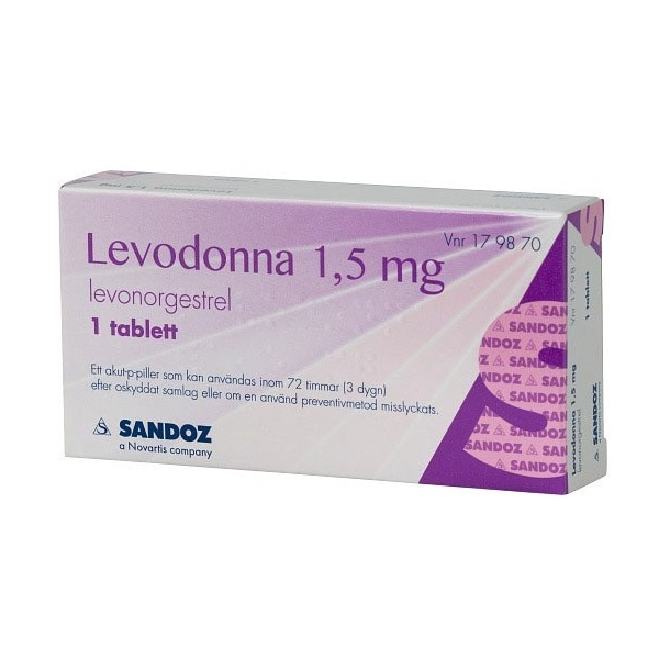 Levodonna 1,5 mg 1 tablett (Läkemedel)