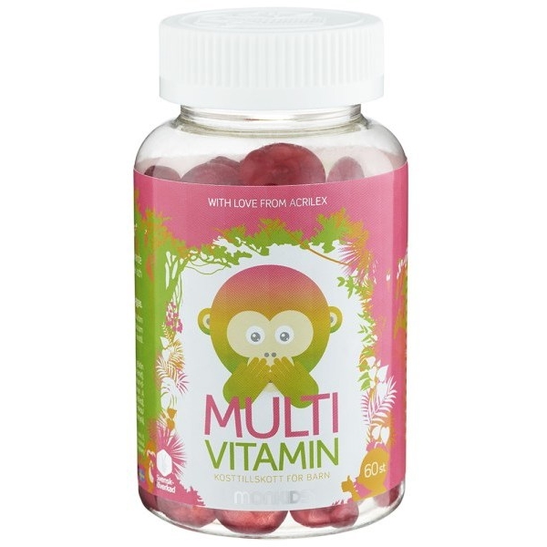 Monkids Multivitamin 60 tuggtabletter