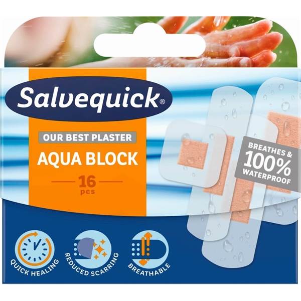 Salvequick Aqua Block 16st (Billede 1 af 2)