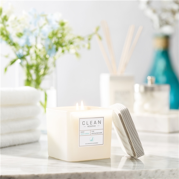 Clean Reserve Warm Cotton Scented Candle (Billede 2 af 4)