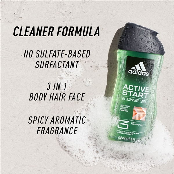 Adidas Active Start For Him - Shower Gel (Billede 4 af 5)