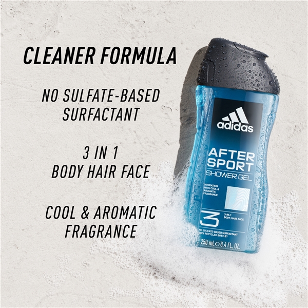 Adidas After Sport For Him - Shower Gel (Billede 3 af 6)