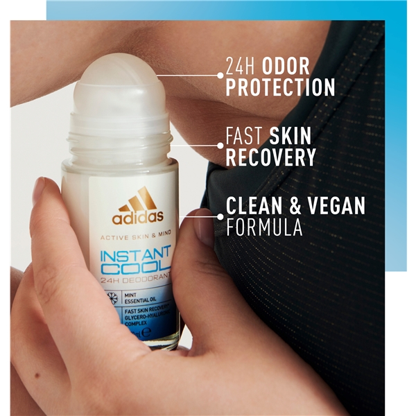 Adidas Instant Cool - Roll On Deodorant (Billede 3 af 6)