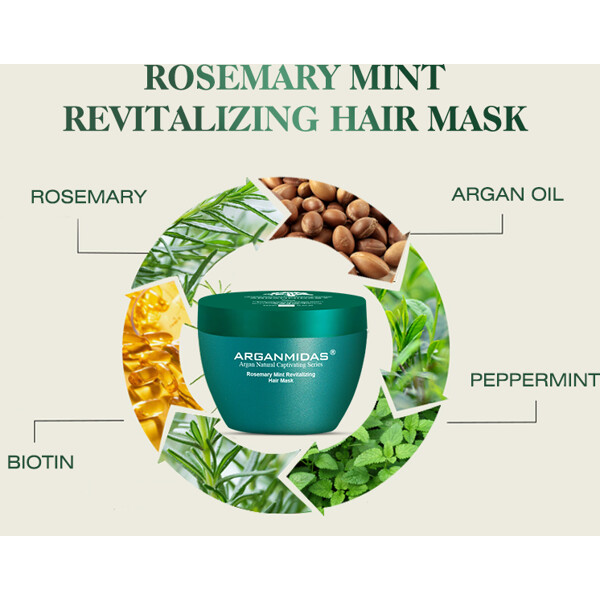 Arganmidas Rosemary Mint Revitalizing Hair Mask (Billede 9 af 11)