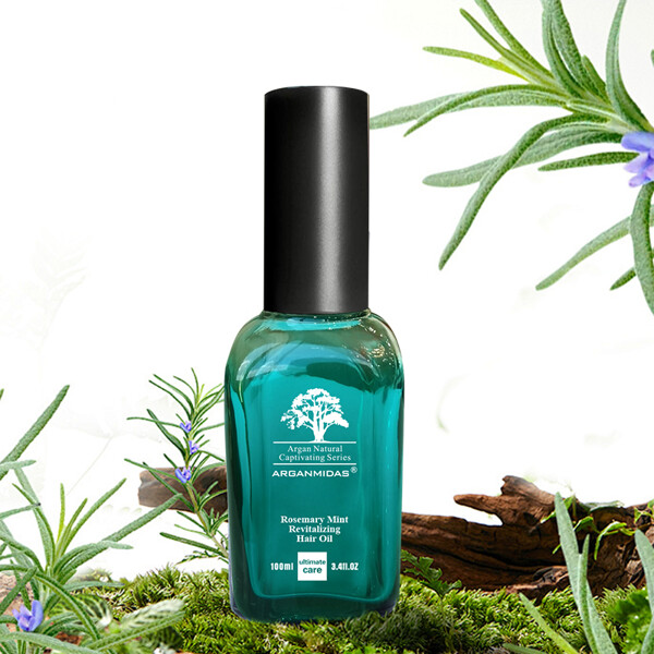 Arganmidas Rosemary Mint Revitalizing Hair Oil (Billede 3 af 9)