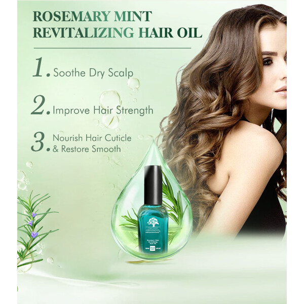 Arganmidas Rosemary Mint Revitalizing Hair Oil (Billede 6 af 9)