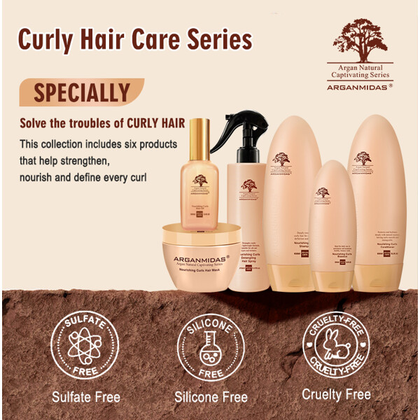 Arganmidas Nourishing Curls Shampoo (Billede 8 af 8)