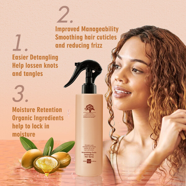 Arganmidas Nourishing Curls Detangling Hair Spray (Billede 3 af 7)