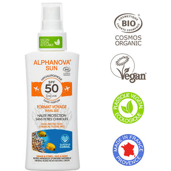 Alphanova Sun Spf 50 Sun Spray Travel Size (Billede 1 af 2)