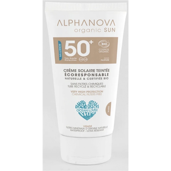 Alphanova Sun Spf 50+ Tinted Cream (Billede 1 af 3)