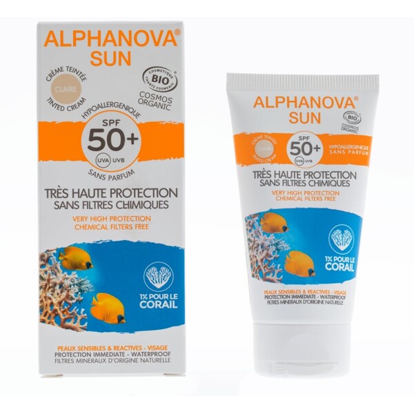 Alphanova Sun Spf 50+ Tinted Cream (Billede 1 af 3)