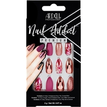 1 set - Ardell Nail Addict Chrome Pink Foil