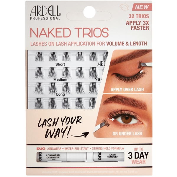 Ardell Naked Trios Lashes Kit (Billede 1 af 3)
